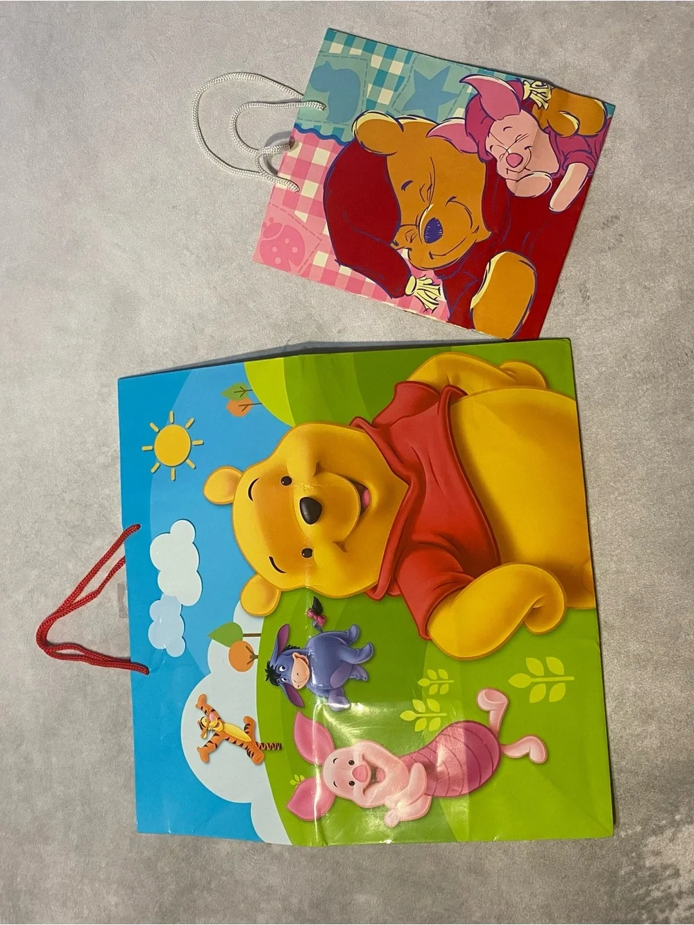 Winnie The Pooh Gift Bag Lot Of 2